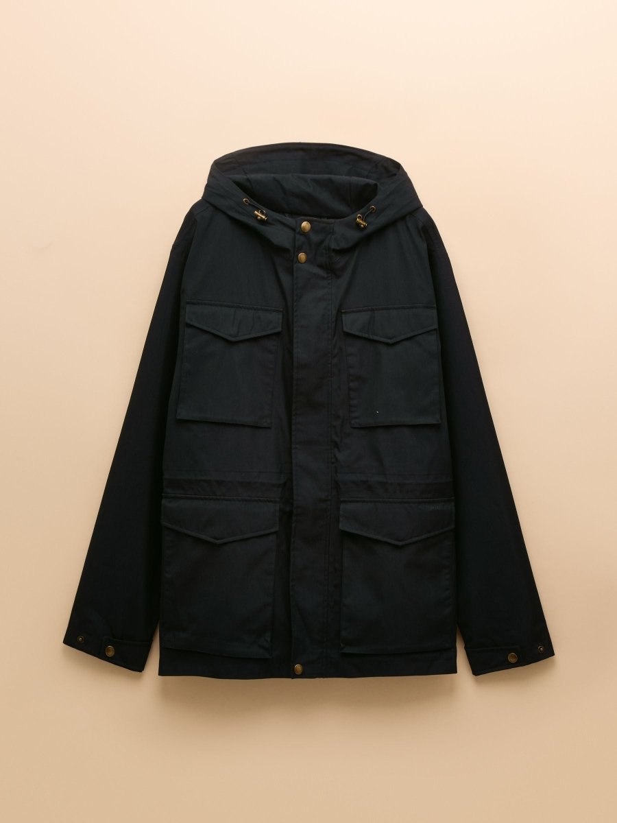 Portman Navy Waterproof Raincoat - RUTHERFORD & Co