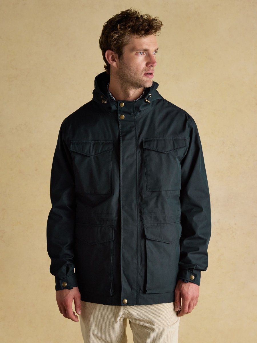 Portman Navy Waterproof Raincoat - RUTHERFORD & Co