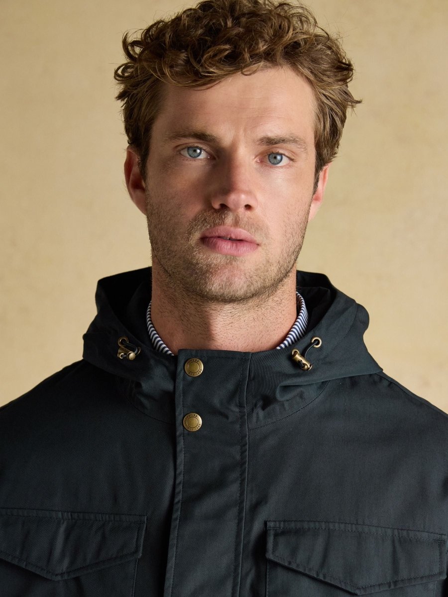 Portman Navy Waterproof Raincoat - RUTHERFORD & Co