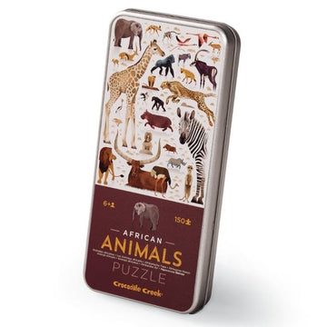 Puzzle In Tin African Animals 150 pcs - RUTHERFORD & Co