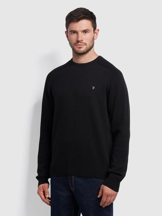 Stern Cotton Crew Jumper