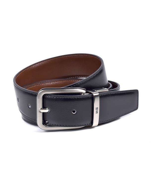 Reversible Black/Brown Leather Belt - RUTHERFORD & Co