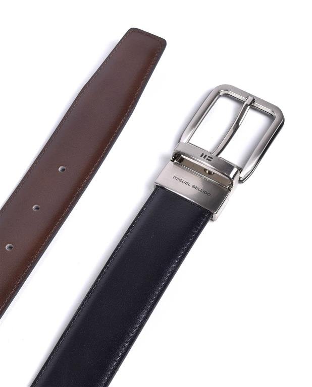 Reversible Black/Brown Leather Belt - RUTHERFORD & Co