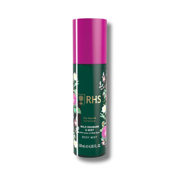 RHS Rewild Rhubarb and Mint Body Mist 120ml - RUTHERFORD & Co