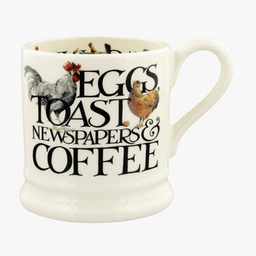 Rise & Shine Eggs & Toast 1/2 Pint Mug - RUTHERFORD & Co
