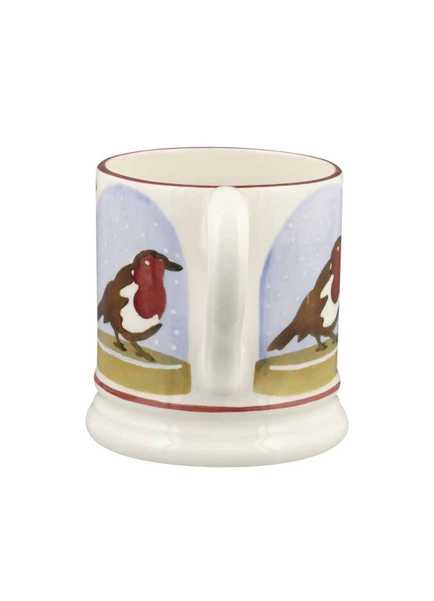 Robin Snow Globe 1/2 Pint Mug - RUTHERFORD & Co