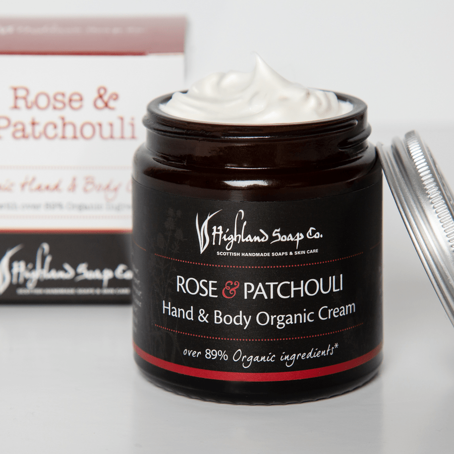 Rose & Patchouli Hand & Body Cream 120ml - RUTHERFORD & Co