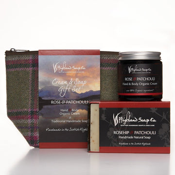 Rose & Patchouli - Soap & Cream Gift Bag - RUTHERFORD & Co