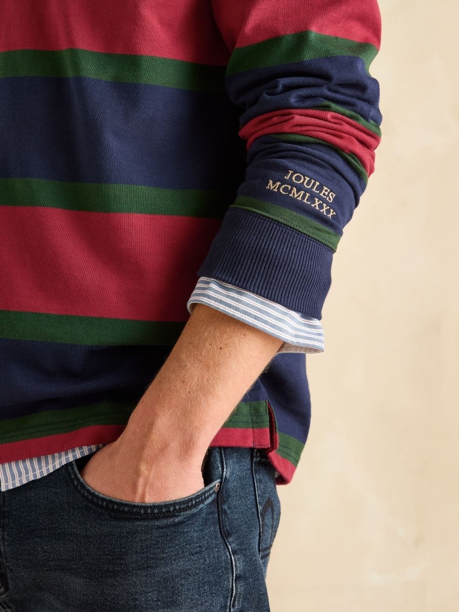 Rugby Club Red & Navy Shirt - RUTHERFORD & Co