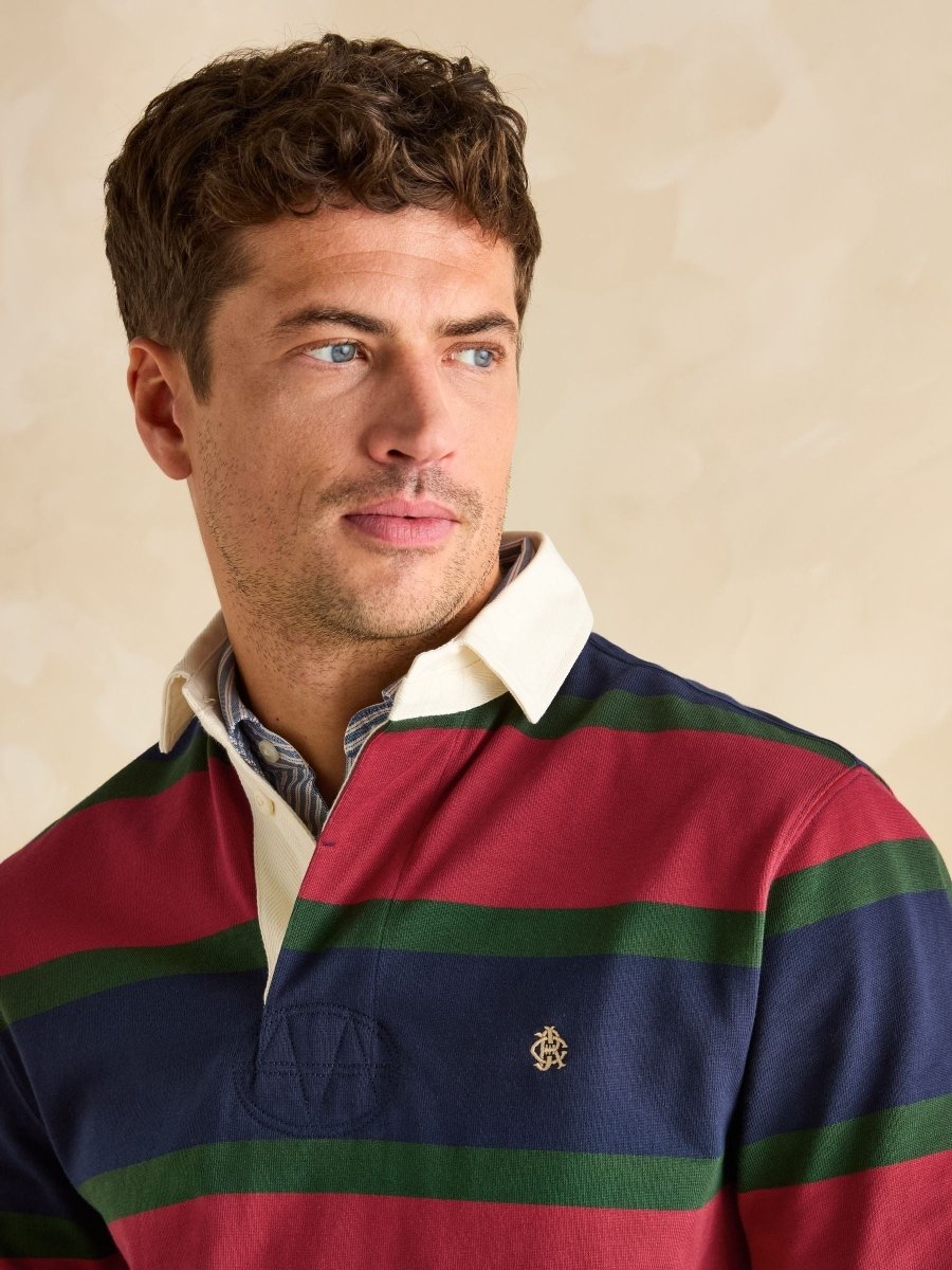 Rugby Club Red & Navy Shirt - RUTHERFORD & Co