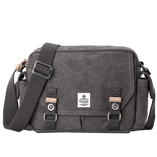 RWAXC004 - M Troop London Classic Messenger Bag Charcoal - RUTHERFORD & Co
