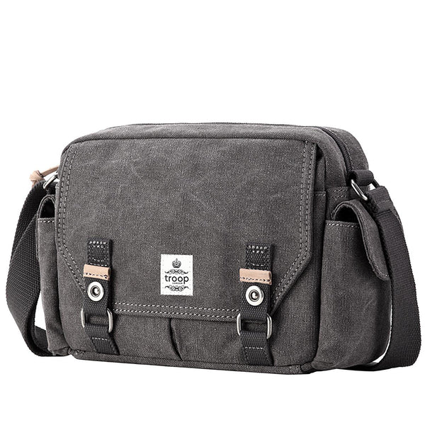 RWAXC004 - M Troop London Classic Messenger Bag Charcoal - RUTHERFORD & Co