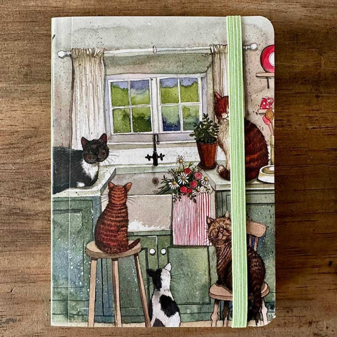 Small Chunky Notebook/Cat In The Kitchen - RUTHERFORD & Co
