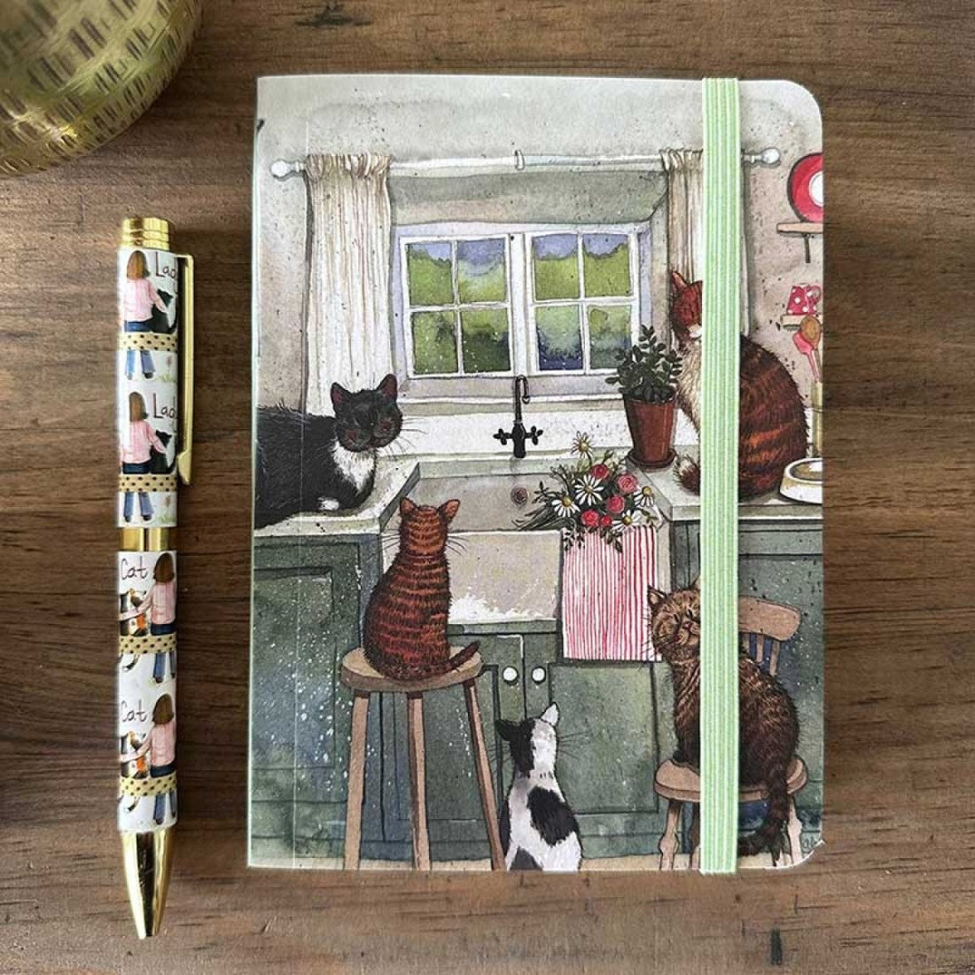 Small Chunky Notebook/Cat In The Kitchen - RUTHERFORD & Co