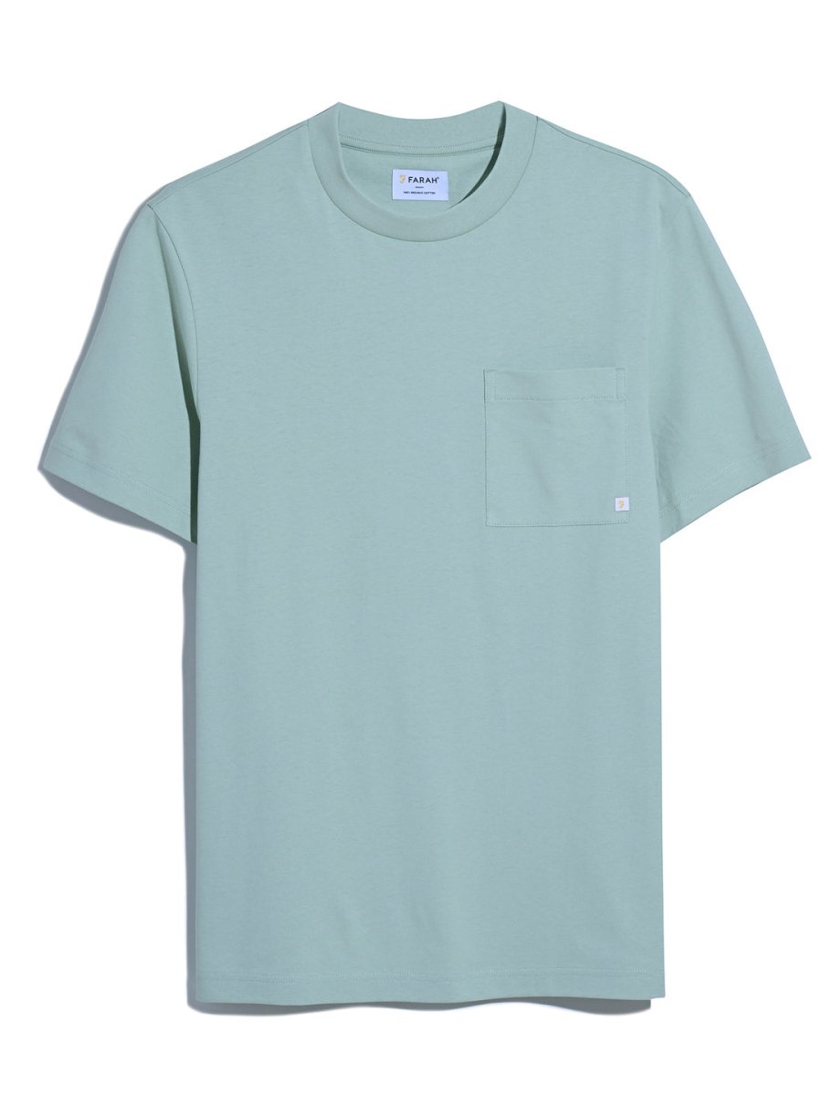 Stacy Regular Fit Pocket T-Shirt In Grove Green - RUTHERFORD & Co