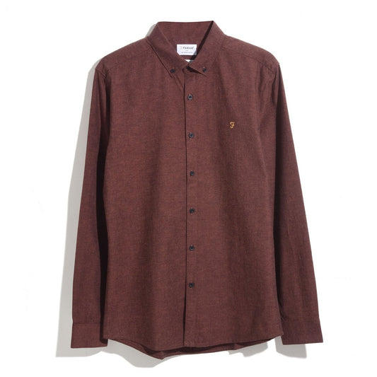 Steen Slim Fit Brushed Organic Cotton Shirt - RUTHERFORD & Co