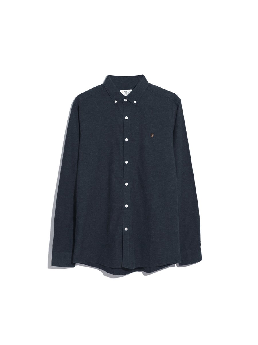 Steen Slim Fit Brushed Organic Cotton Shirt - RUTHERFORD & Co