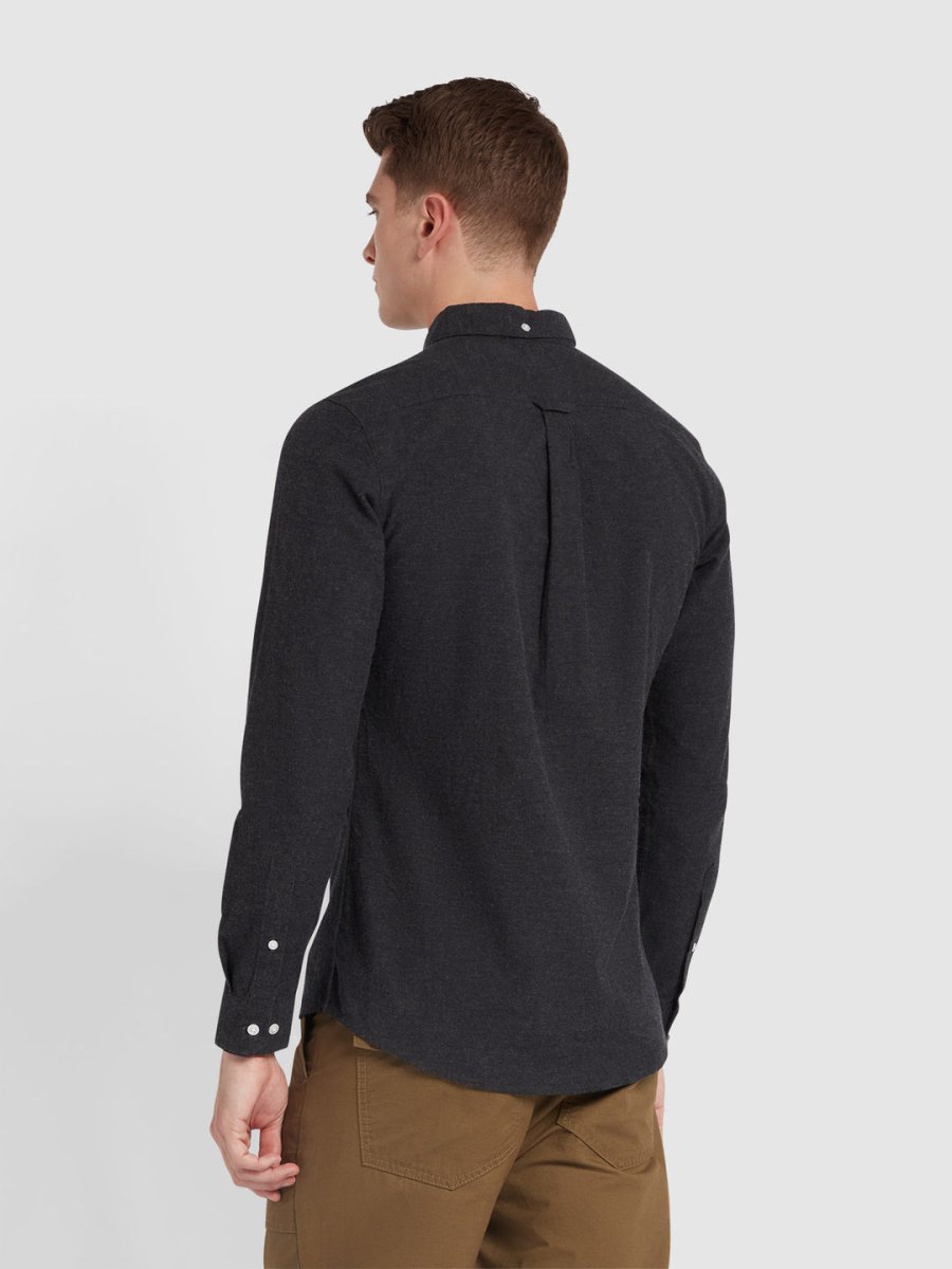 Steen Slim Fit Brushed Organic Cotton Shirt - RUTHERFORD & Co