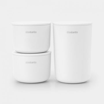 STORAGE POTS Set of 3 - White - RUTHERFORD & Co