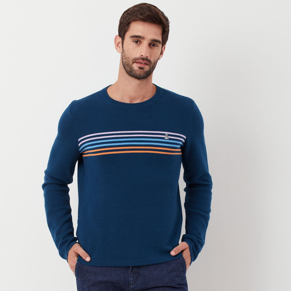 Stripe Crew Neck Sweater - RUTHERFORD & Co