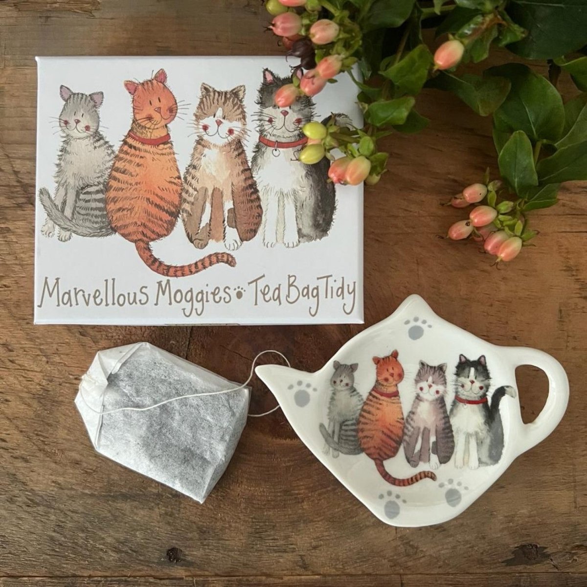 Tea Bag Tidy/Marvellous Moggies - RUTHERFORD & Co