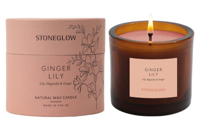 The Walled Garden - Ginger Lily - Lily | Magnolia | Ginger - Scented Natural Wax Candle Tumbler 79 x 89mm - RUTHERFORD & Co