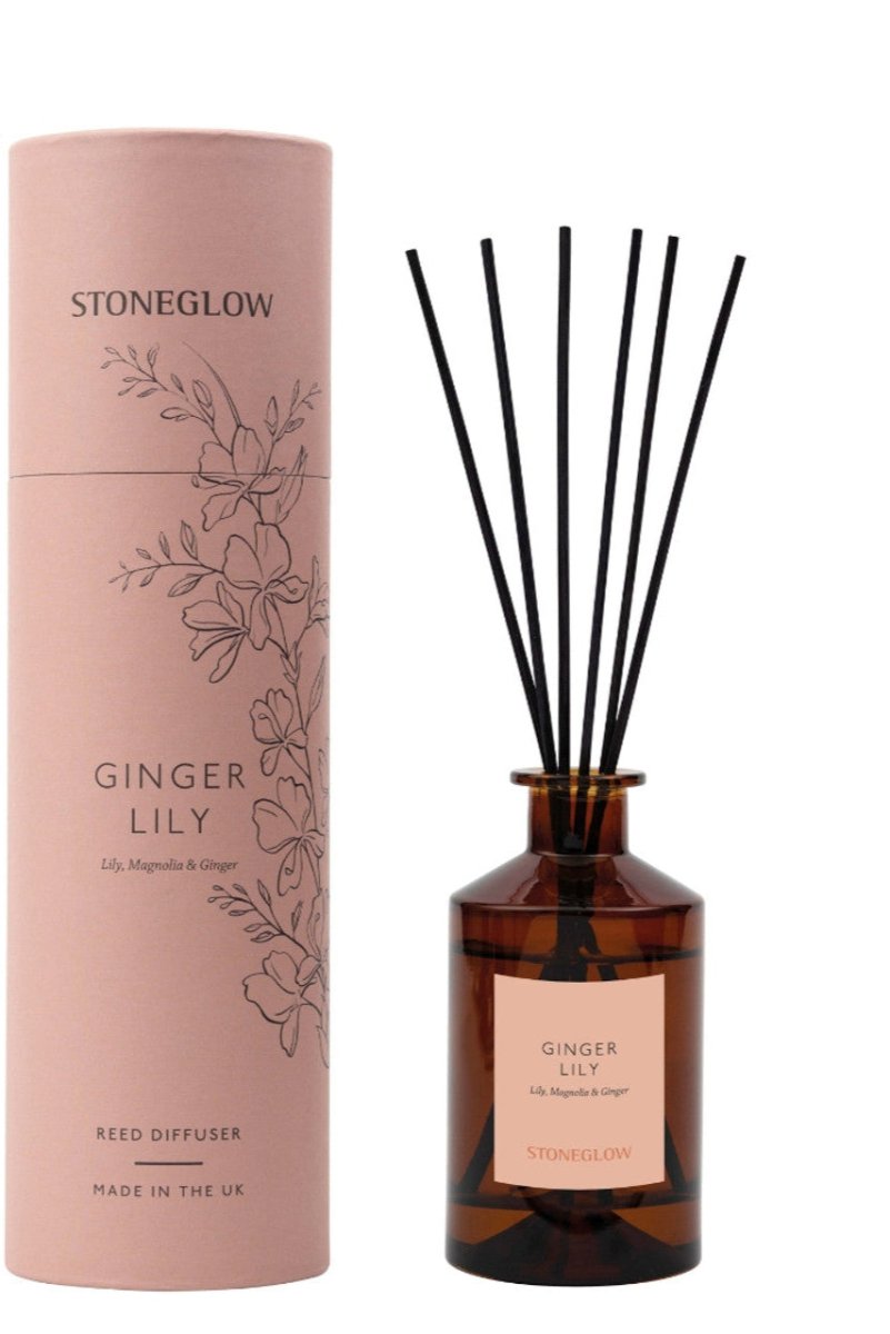 The Walled Garden - Ginger Lily - Lily | Magnolia | Ginger - Scented Reed Diffuser 160ml - RUTHERFORD & Co
