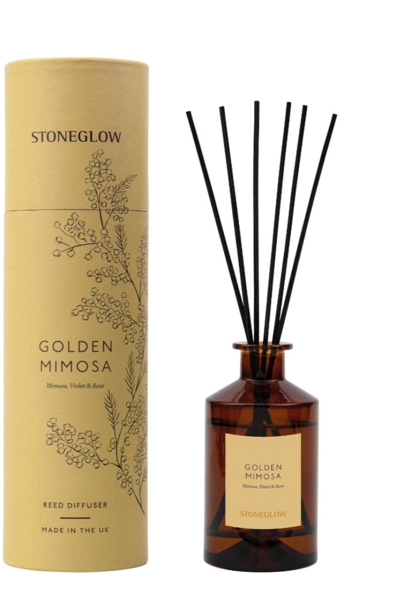 The Walled Garden - Golden Mimosa - Mimosa | Violet | Rose - Scented Reed Diffuser 160ml - RUTHERFORD & Co