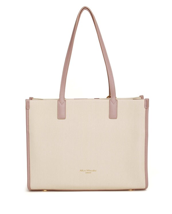 Tote Bag/Pink Stripe - RUTHERFORD & Co