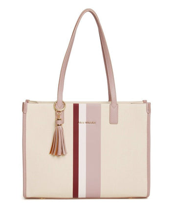 Tote Bag/Pink Stripe - RUTHERFORD & Co