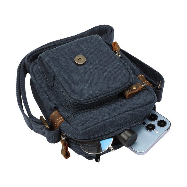 TRP0213 Troop London Classic Canvas Across Body Bag - RUTHERFORD & Co