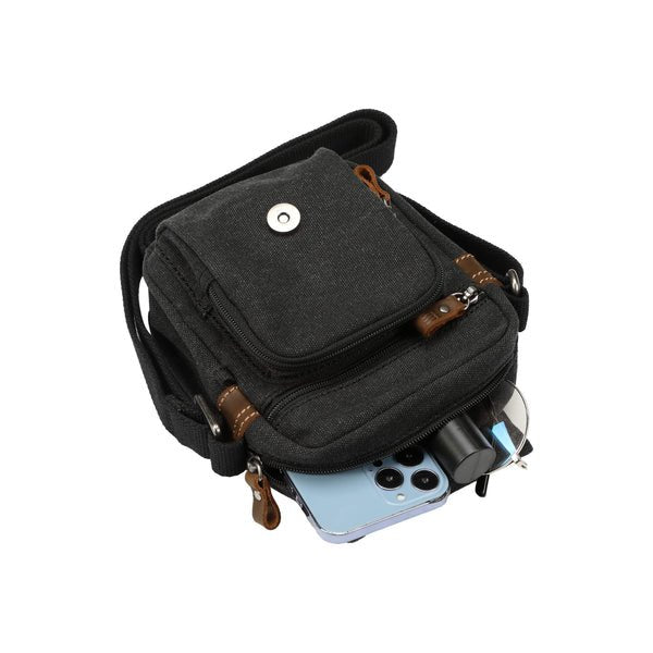 TRP0213 Troop London Classic Canvas Across Body Bag - RUTHERFORD & Co