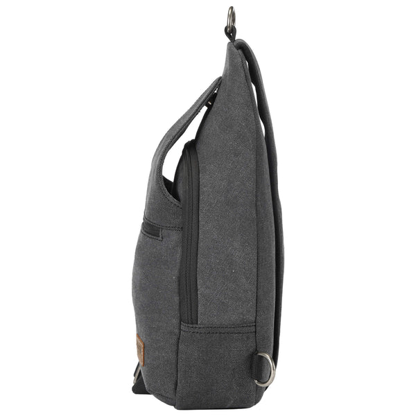 TRP0551 Troop London Classic Sling Bag, One Strap Backpack Charcoal - RUTHERFORD & Co