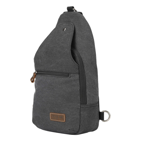 TRP0551 Troop London Classic Sling Bag, One Strap Backpack Charcoal - RUTHERFORD & Co