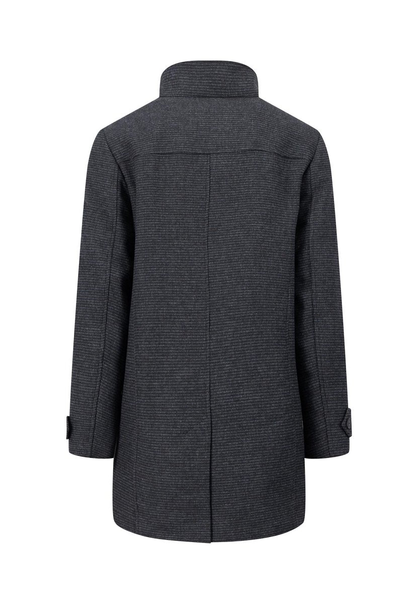 Tweed Wool Mix Coat - RUTHERFORD & Co