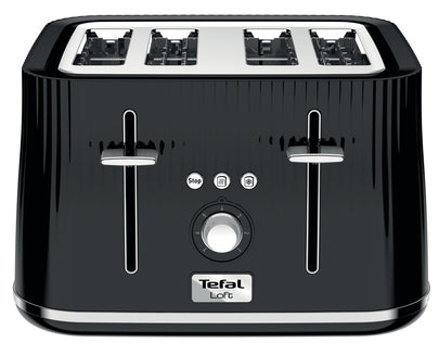 Tefal Loft  4-Slot Toaster / Noir Black