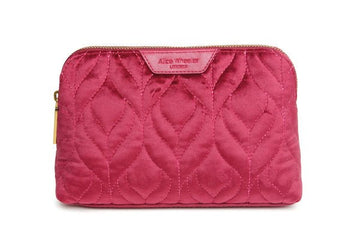 Velvet Make Up Bag/Fig - RUTHERFORD & Co