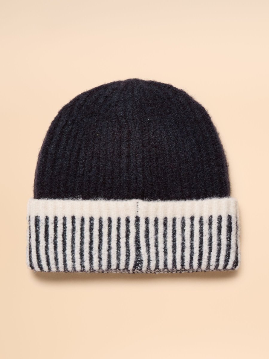 Wanderer Navy Beanie Hat - RUTHERFORD & Co