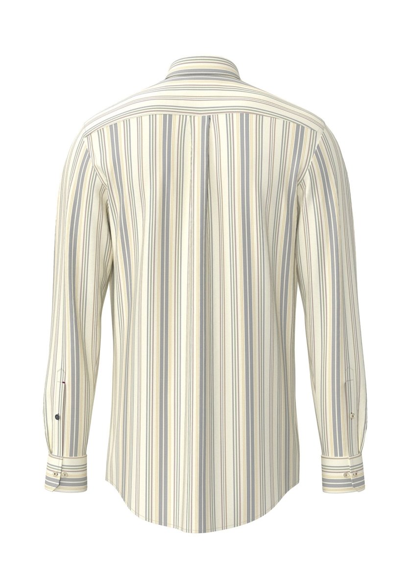 Washed Oxford Stripe, Button Down Shirt - RUTHERFORD & Co
