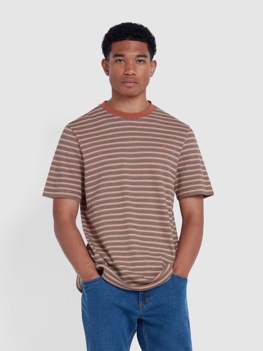 Wilmot Regular Fit Striped T-Shirt - RUTHERFORD & Co