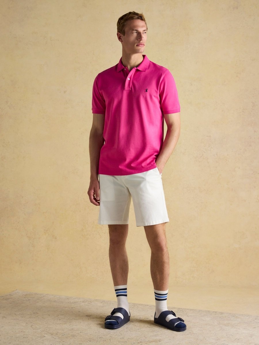 Woody Deep Pink Cotton Pique Polo Shirt - RUTHERFORD & Co