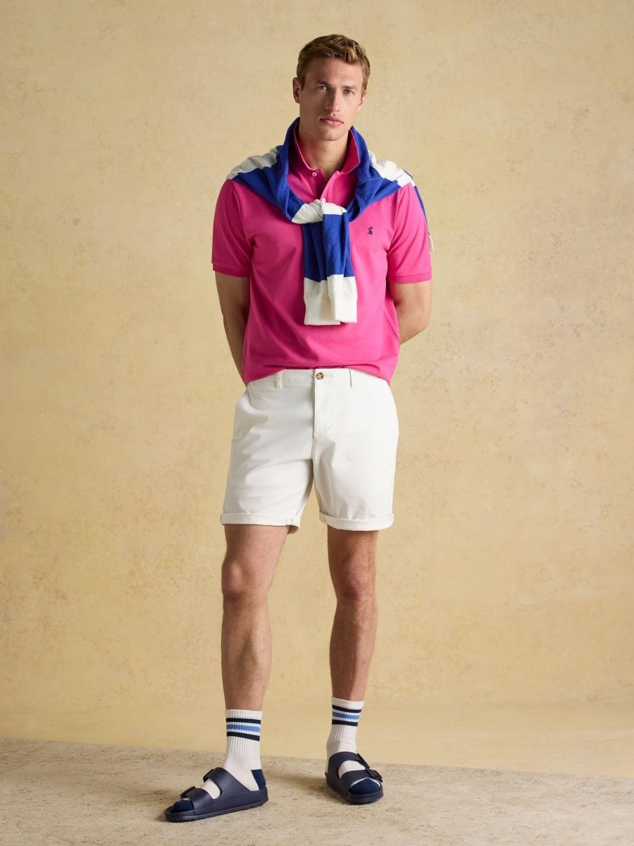Woody Deep Pink Cotton Pique Polo Shirt - RUTHERFORD & Co
