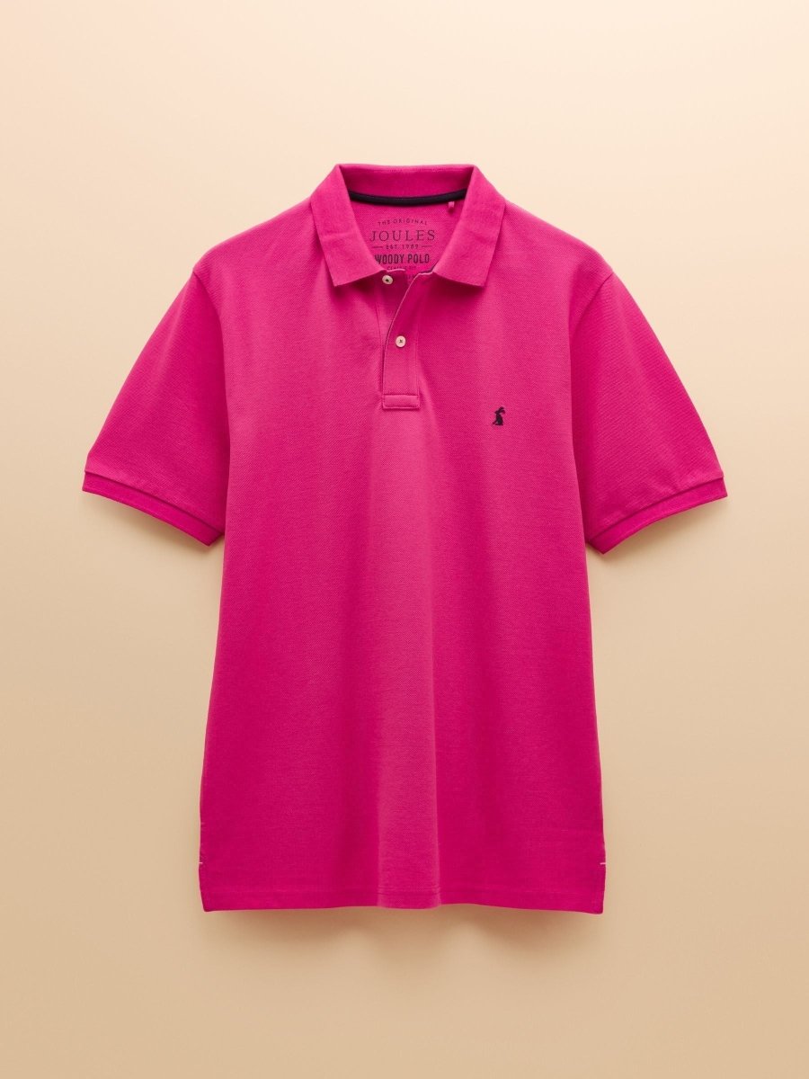 Woody Deep Pink Cotton Pique Polo Shirt - RUTHERFORD & Co