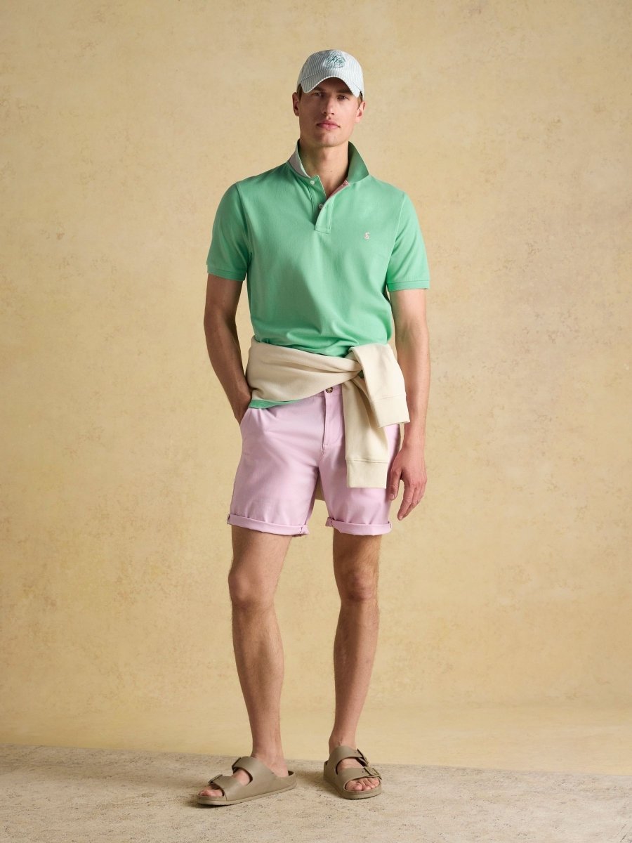 Woody Light Green Cotton Pique Polo Shirt - RUTHERFORD & Co
