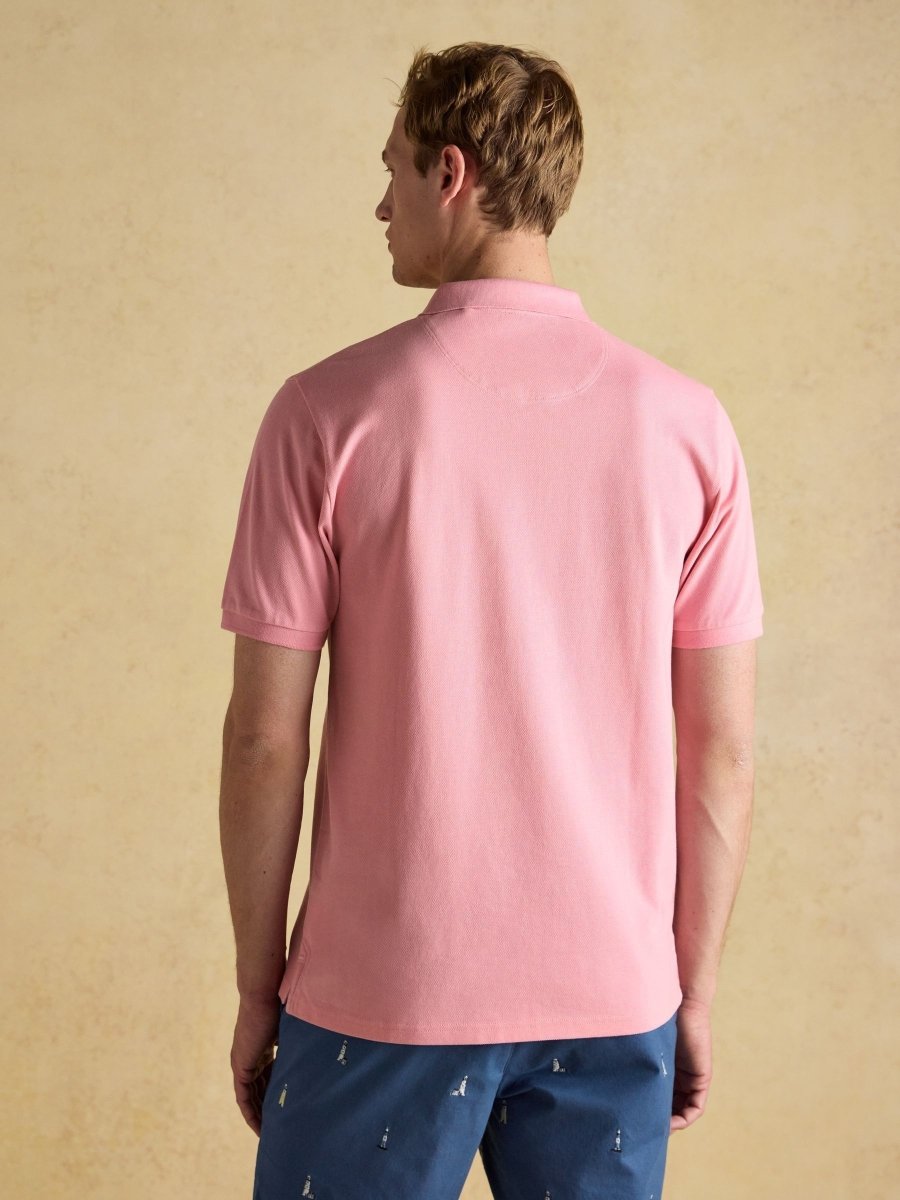 Woody Pink Cotton Pique Polo Shirt - RUTHERFORD & Co