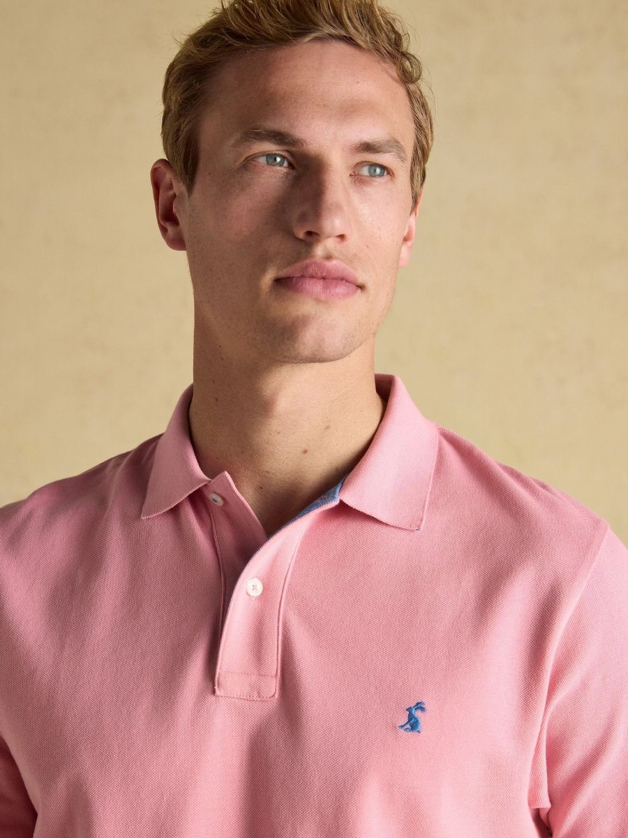 Woody Pink Cotton Pique Polo Shirt - RUTHERFORD & Co