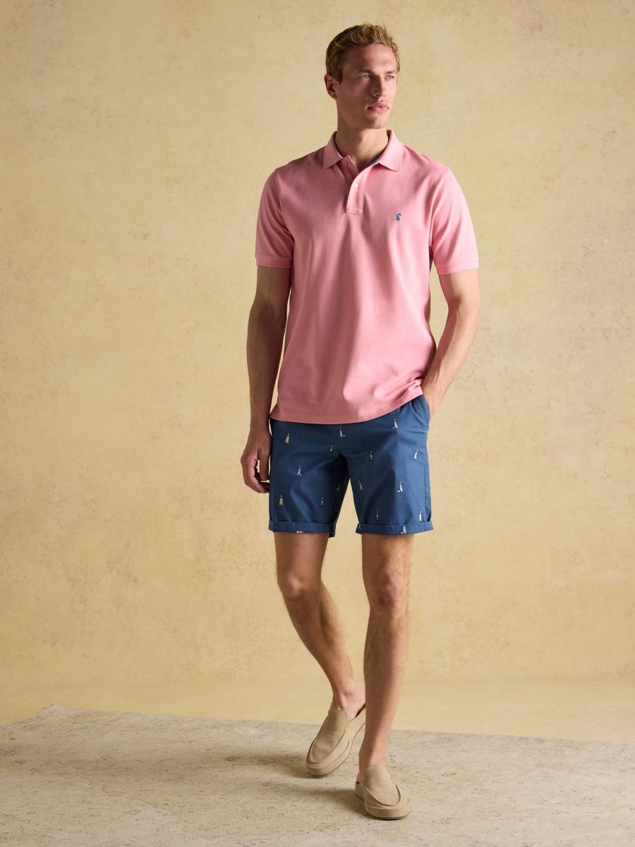 Woody Pink Cotton Pique Polo Shirt - RUTHERFORD & Co
