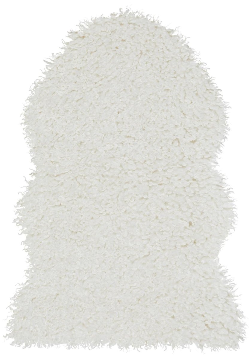 Wooly rug - Ivory - RUTHERFORD & Co