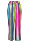 Printed Stripe Straight Pants - RUTHERFORD & Co