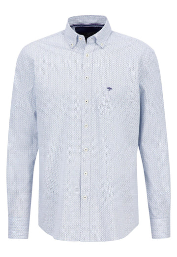 Blue Minimals Button Down Long Sleeve - RUTHERFORD & Co